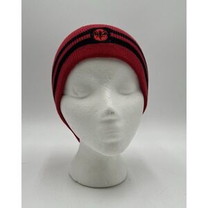 Bacardi Together Rum Bat Knit Winter Beanie Hat Skull Cap Red Black